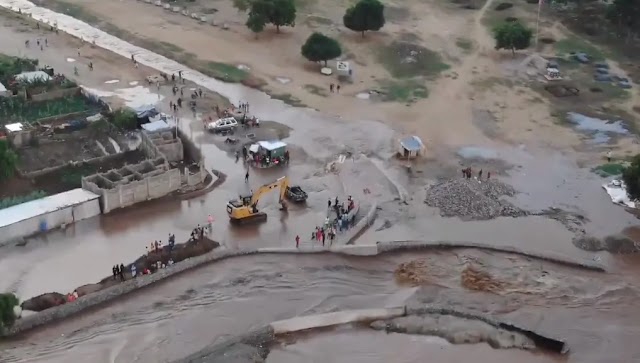 Crecida río Masacre provoca desborde canal haitiano