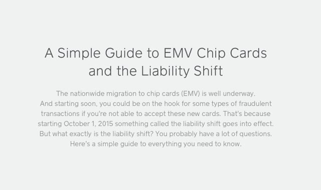 A Simple Guide to EMV Chip Cards and the Liability Shift