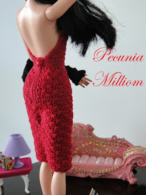 Vestido de Barbie em crochê  por Pecunia MillioM