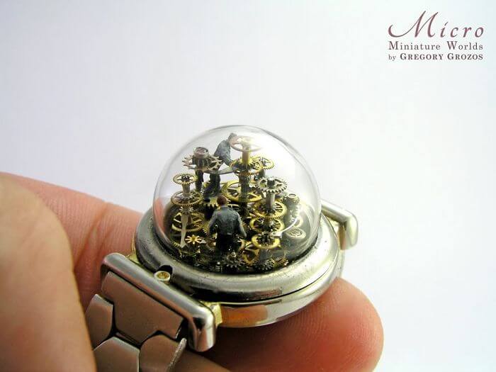 28 Beautiful Pictures Of Pocket Watches Transformed Into Miniature Worlds