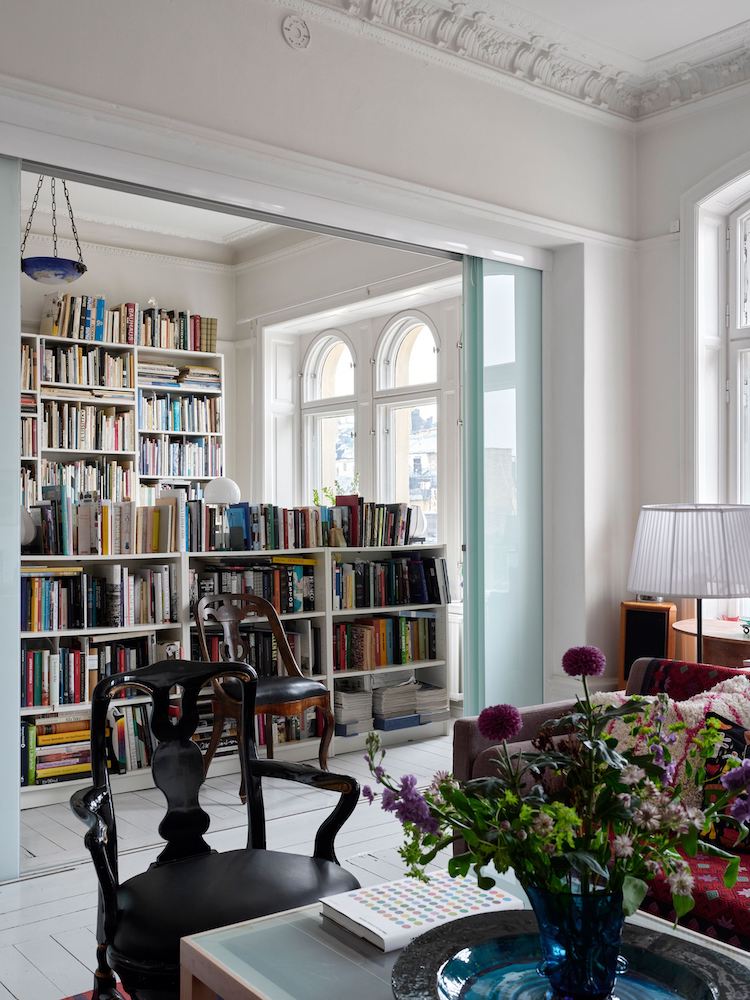 The home of a Swedish book lover