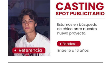 CASTING CALL LIMA: Se busca CHICO entre 15/16 años para SPOT PUBLICITARIO 