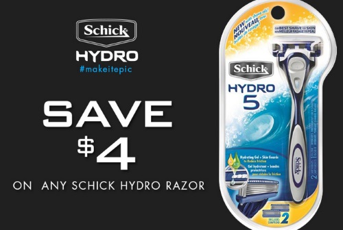 Save.ca Schick Hydro $4 Off Razor Coupon