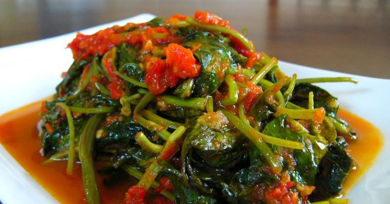  Resep  masakan tumis kangkung terasi paling  enak  Resep  