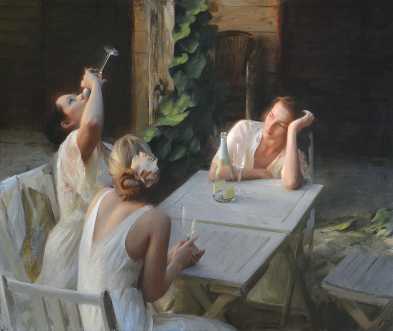 Figurative Paintings by Nick Alm from Sweden.