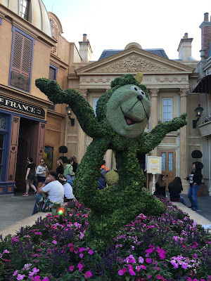 Lumiere in Epcot's International Flower & Garden Festival 