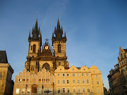 In Latin, it is Praga. We took the train from Berlin to Prague, . (img )