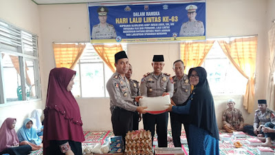 HUT Polantas Ke-63, Satlantas Polres Sijunjung Gelar Anjangsana