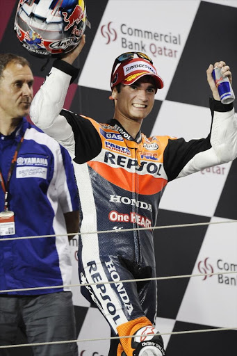 Dani Pedrosa Podium Losail 2012