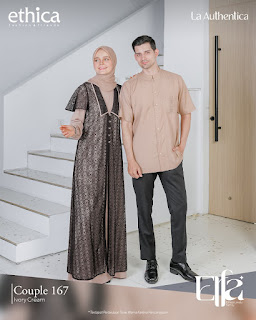 Koleksi Sarimbit Ethica 2023 Terbaru Couple 167 Ivory Cream