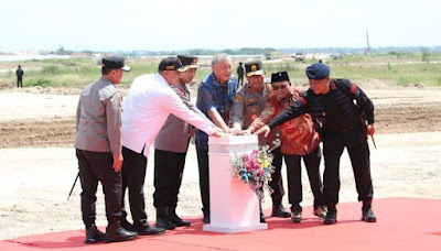 Bupati Tangerang dampingi Kapolri Ground Breaking Pembangunan Gedung Batalion A Brimob di PIK 2 Teluknaga