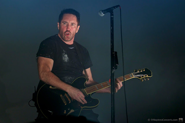 Trent Reznor of Nine Inch Nails @ the Bill Graham Civic (Photo: Kevin Keating)