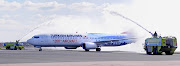 Turkish Airlines' 200th aircraft arrives at Birmingham Airport to celebrate . (bhx turkish)