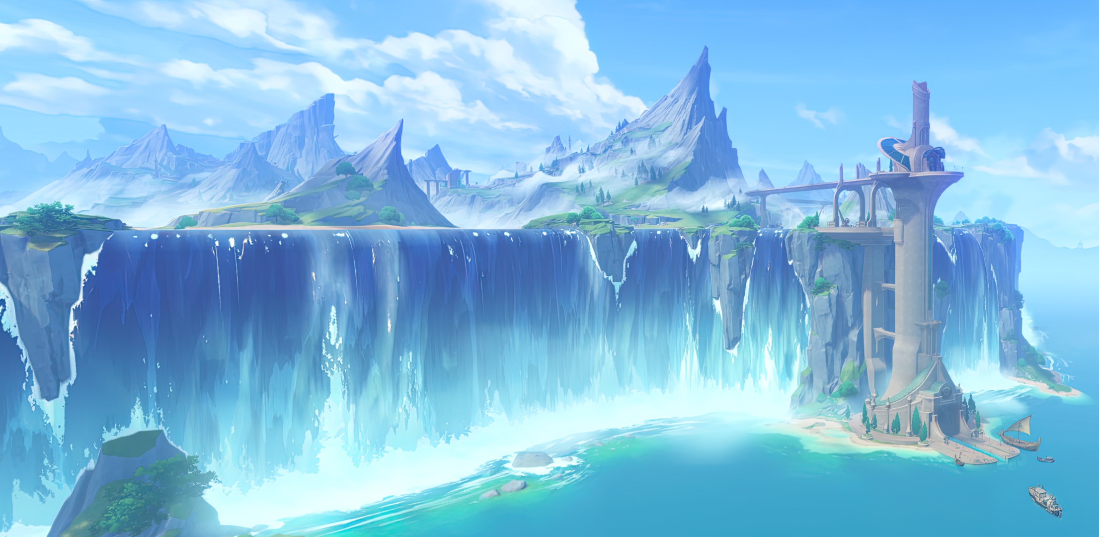 Genshin Impact Wallpaper Background Beach