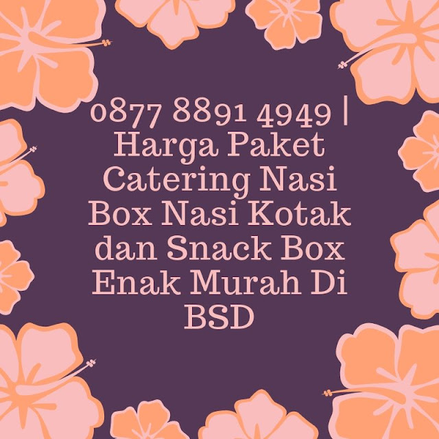 0877 8891 4949 Harga Paket Catering Nasi Box Nasi Kotak dan Snack Box Enak Murah Di BSD