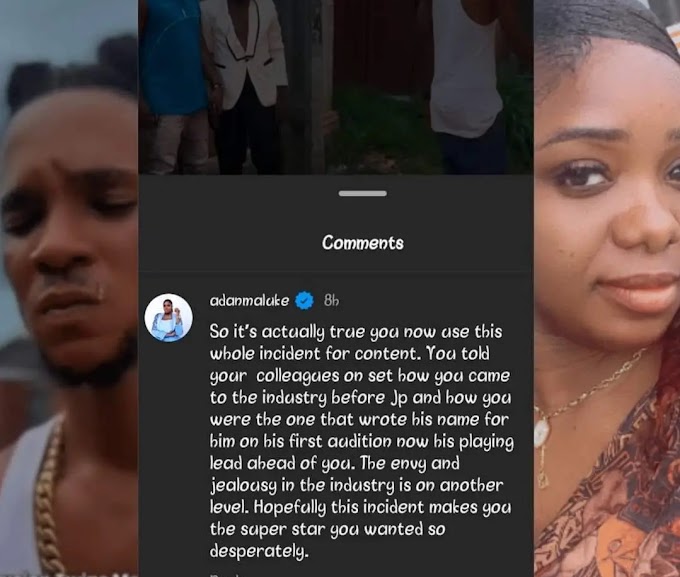 Adanma Luke blasts TC Okafor for using Fanta and the boat incident for content cruise.