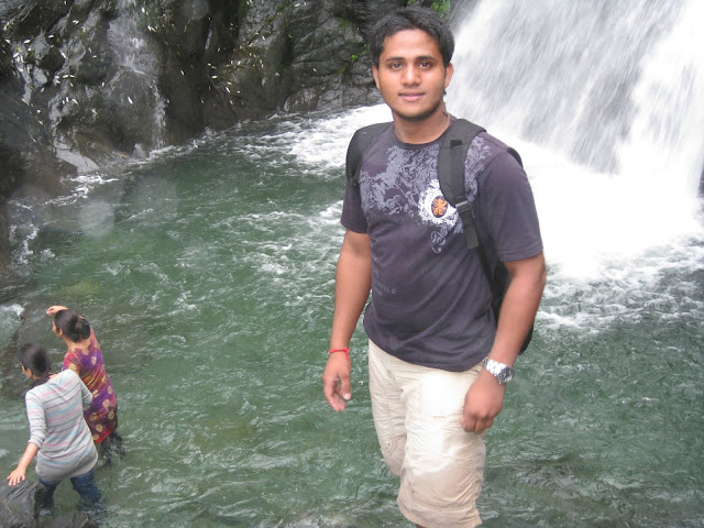 in waterfall