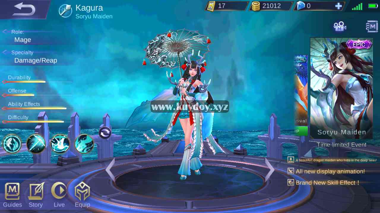 Script Skin Kagura Epic Full Efek Work Patch Terbaru