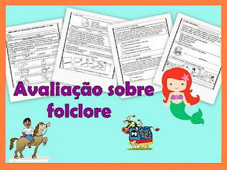 Avaliação de português sobre folclore