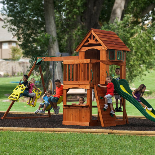 Wooden swing sets are a superb means to boost your yard landscaping 