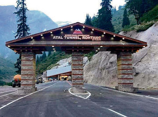 9.02 km-long- Atal tunnel rohtang tunnel