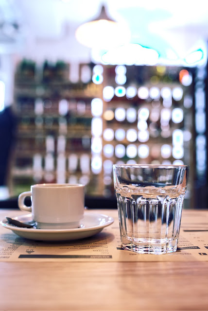 water and coffee