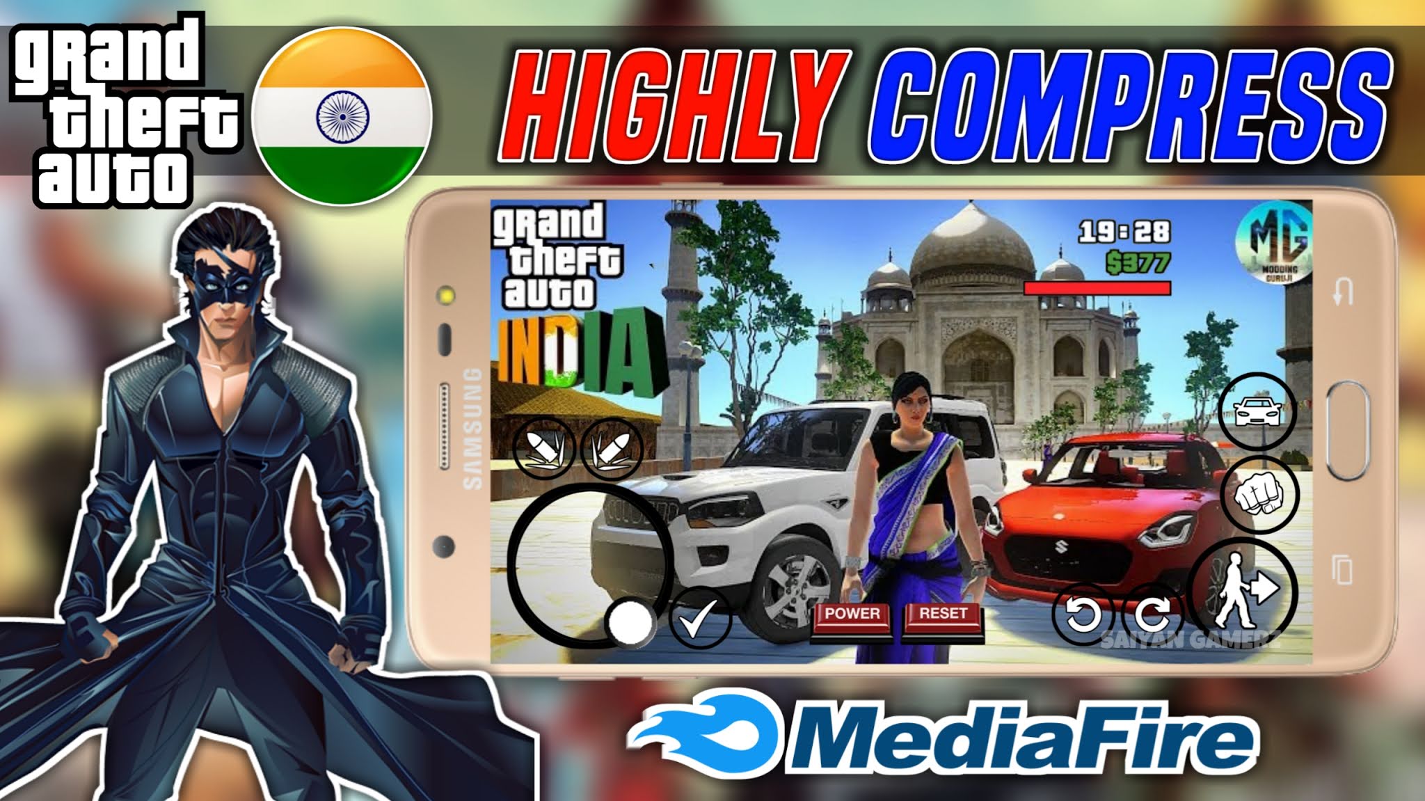 (500mb) Download GTA INDIA 6.0 ModPck On Gya San Andreas