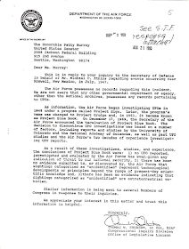 Letter to Senator Patty Murray 8-25-1993 