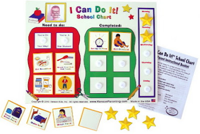 This is the I Can Get Ready for School Chart we will use to help my son become more independent.