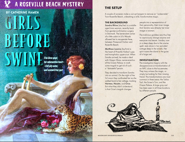 A sample Roseville Beach mystery: Girls Before Swine by Cat Ramen