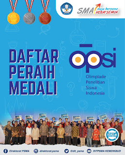 Daftar Peraih Medali Olimpiade Penelitian Siswa Indonesia Tahun 2018