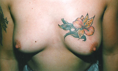 breast tattoo