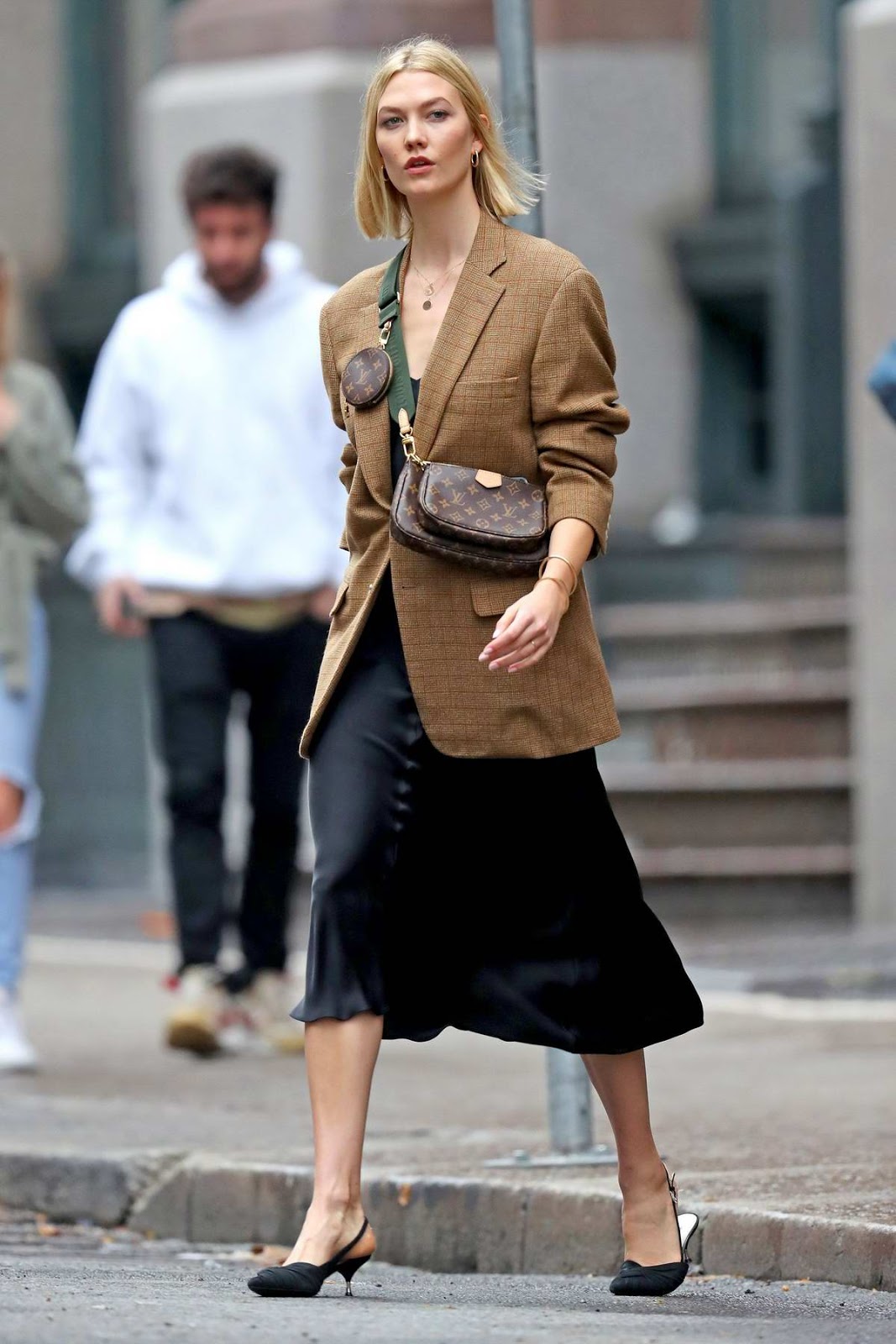 Karlie Kloss high street style fashion in New York City