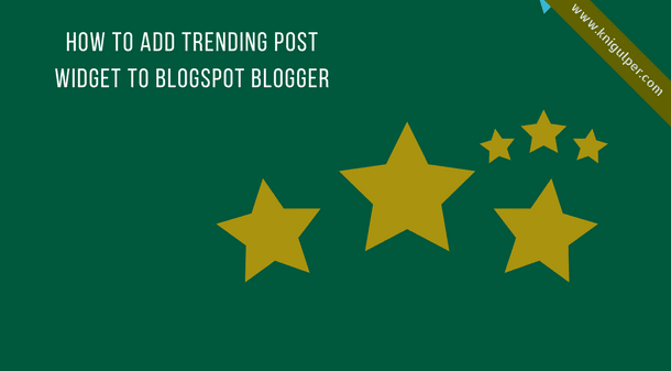 Trending Post Widget