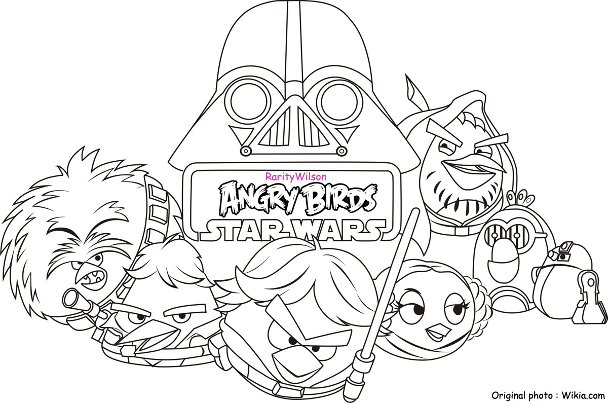Printable Angry Birds Star Wars Coloring Pages 6