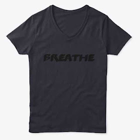 Breathe Women’s Classic V-neck Tee Shirt Black