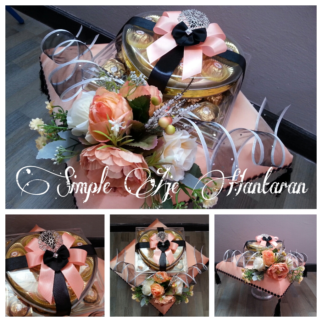 Simple Aje Hantaran: Hantaran Peach dan Hitam