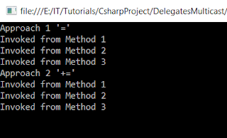 C# : Multicast delegates : Part 15