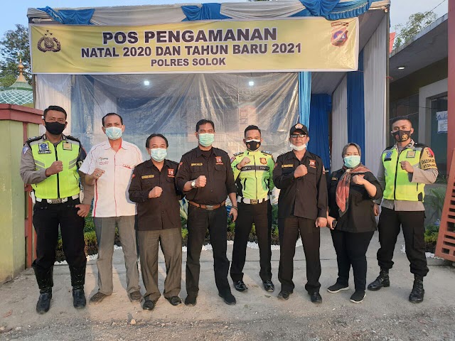 Pokdar Kamtibmas Kabupaten Solok Ikut Giat Ops Nataru 2020