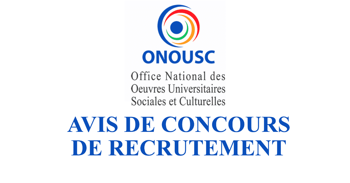Concours de Recrutement ONOUSC 2023 (12 Postes)