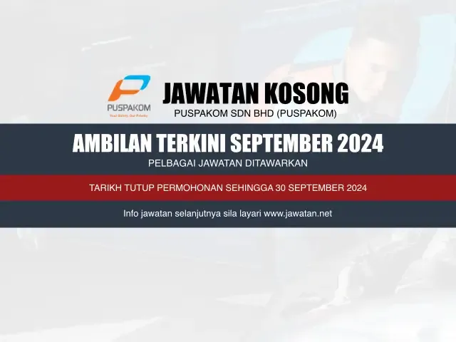 Jawatan Kosong PUSPAKOM September 2024