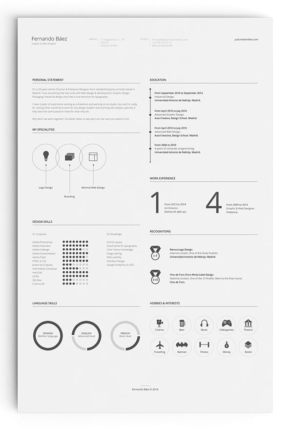 Free Elegant Resume Template