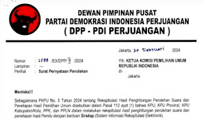 DPP PDIP Tolak Perhitungan Hasil Pemilu 2024 Dengan SIREKAP