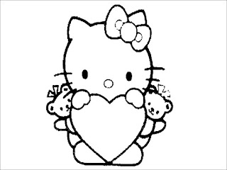 Desenhos do Hello Kitty para Colorir