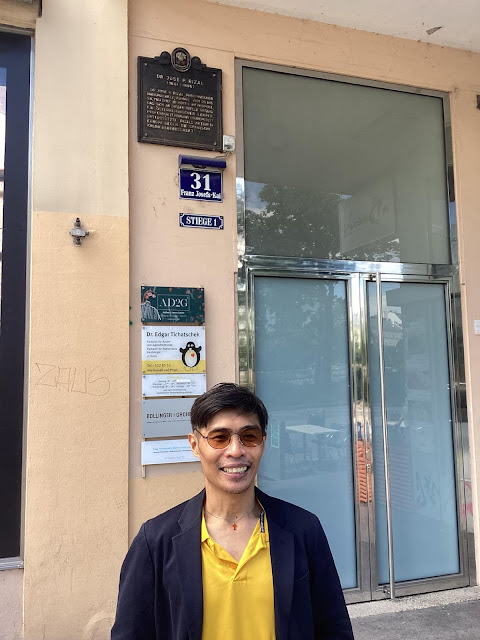 Trailing Philippine National Hero Dr. Jose Rizal in Vienna