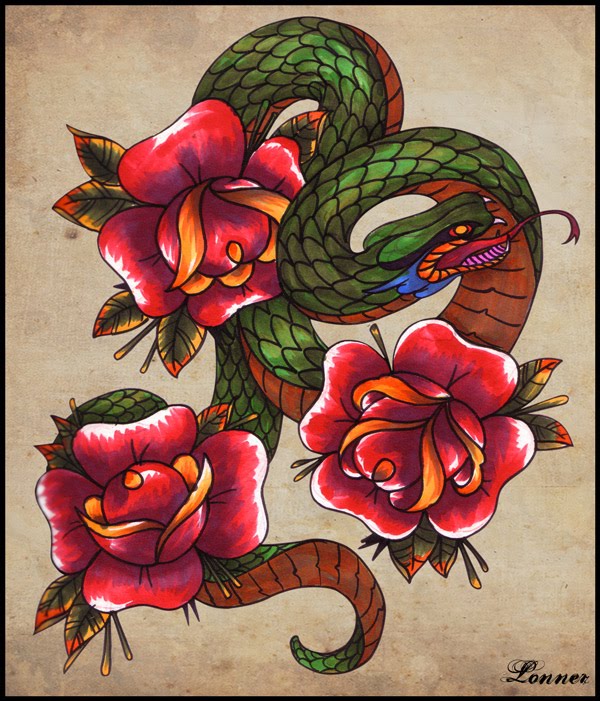 Labels Lonner Tattoo Snake tattoo tattoo flash snake tattoo flash