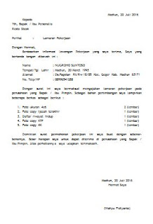 Contoh Surat Permohonan Dah Kerja Pegawai Negeri Sipil Terbaru Resmi