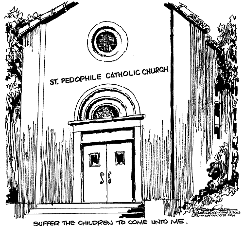 Image result for catholic church sex abuse cartoon