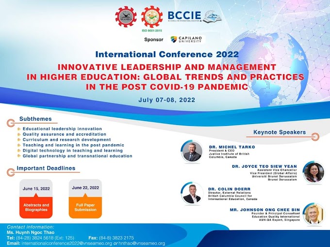 Innovative Leadership and Management in Higher Education: Global Trends and Practices in the Post COVID-19 Pandemic | Free International Webinar for Teachers with e-Certificate | Register here! 