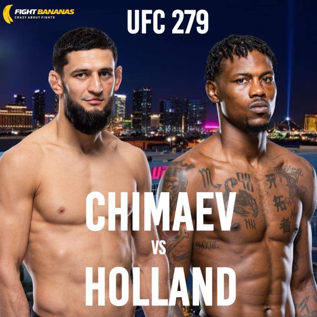 Live stream of the match between khamzat chimaev and Kevin Holland |  UFC 279